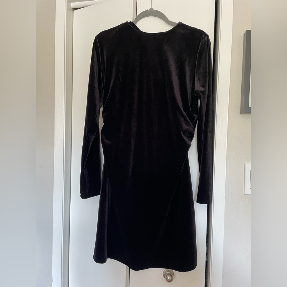 H&M Black Velvet Dress